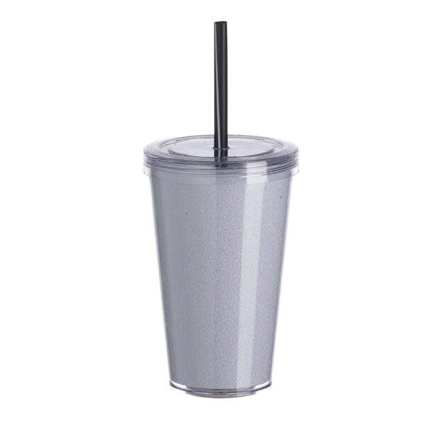 Copo de Acrílico 550ml com Canudo - Image 4