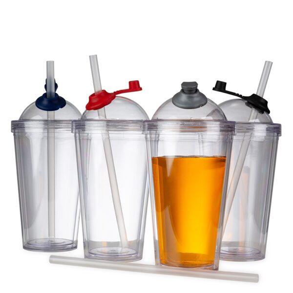 Copo de Acrílico 550ml com Suporte Canudo - Image 5