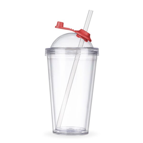 Copo de Acrílico 550ml com Suporte Canudo - Image 6