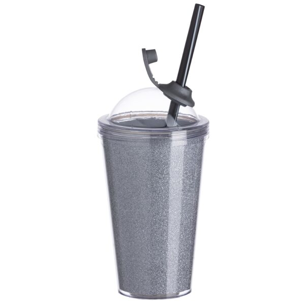 Copo de Acrílico 550ml com Suporte Canudo - Image 2