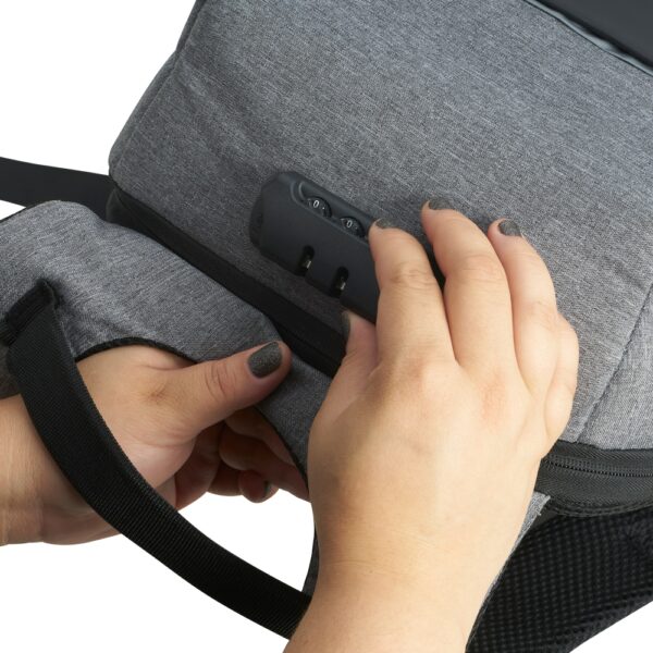 Mochila de Poliéster Anti-Furto USB com Segredo - Image 10
