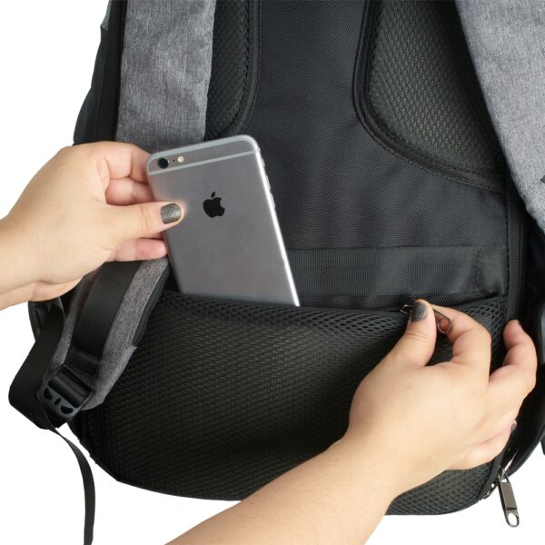 Mochila de Poliéster Anti-Furto USB com Segredo - Image 11