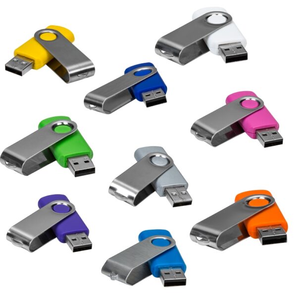Pen Drive Giratório Metálico 4GB/8GB/16GB/32GB - Image 2