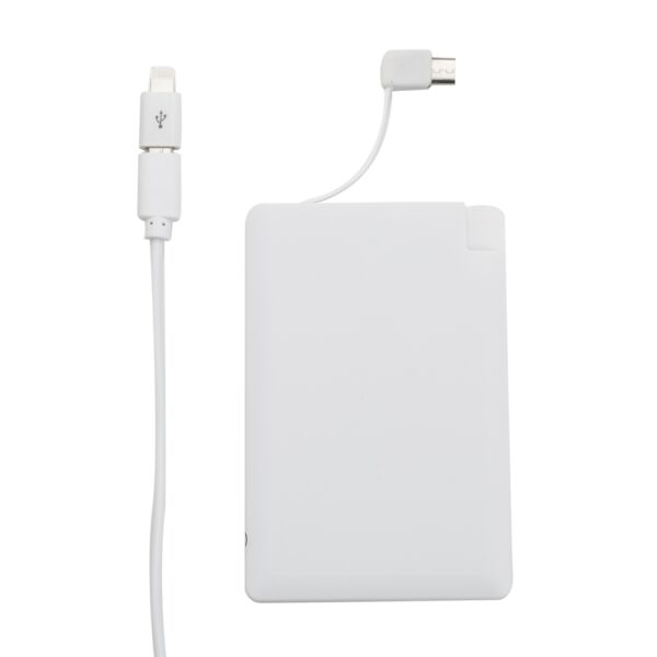 Power Bank Plástico Formato Cartão com indicador Led - Image 6